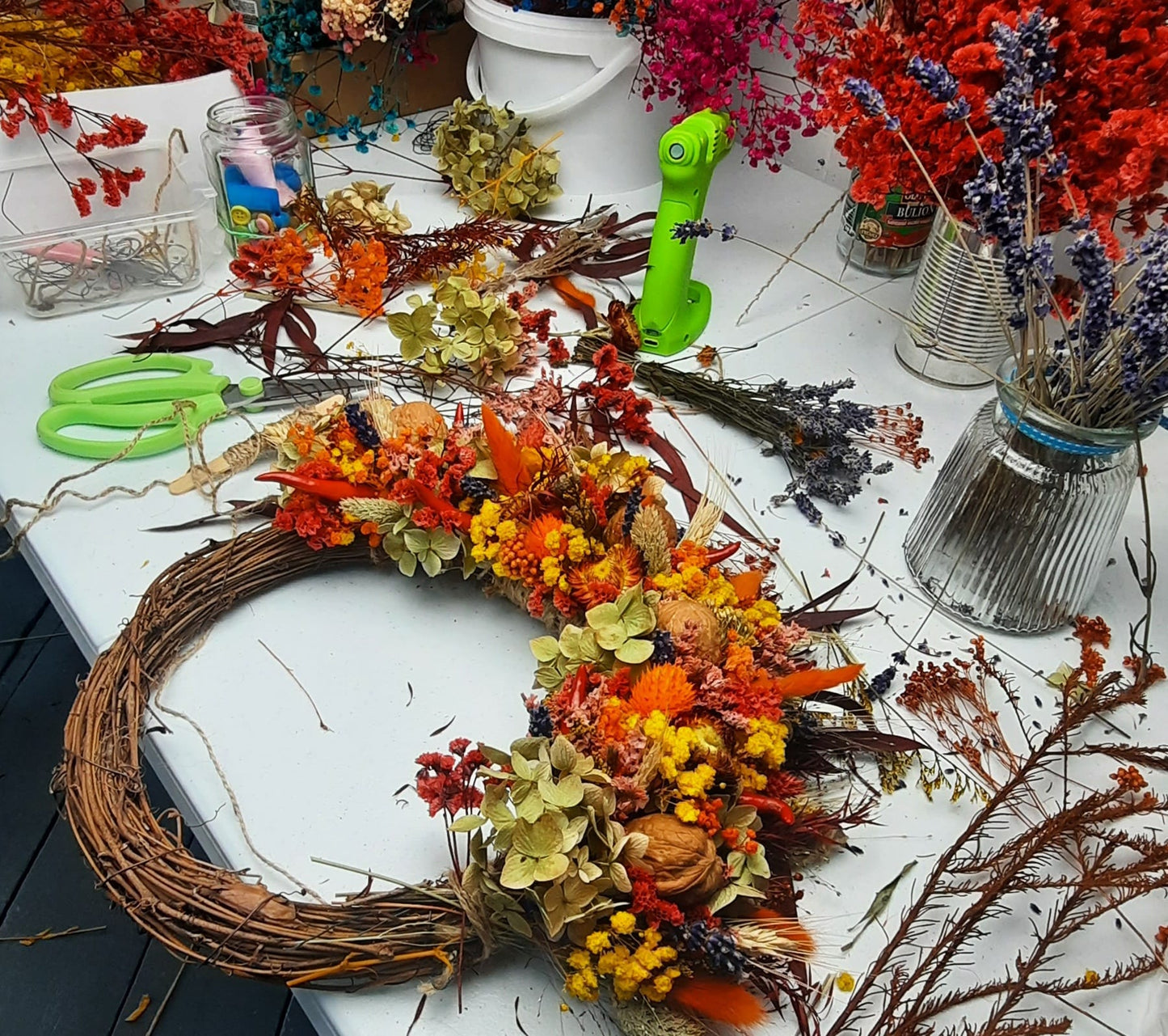 Dry flower Wreath workshop