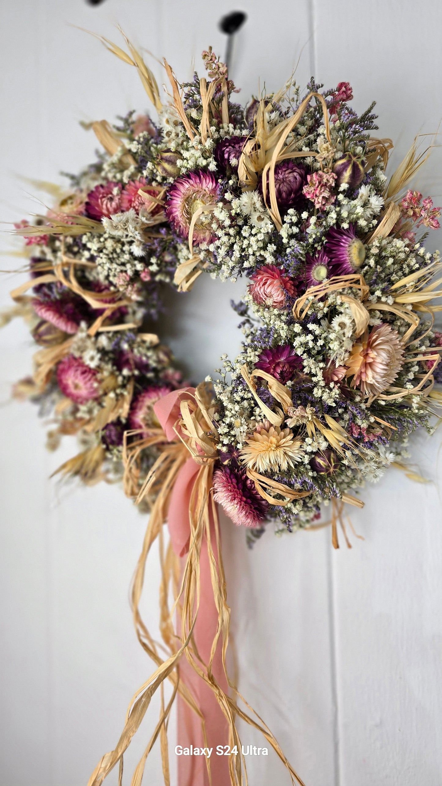 "Flower power" wreath