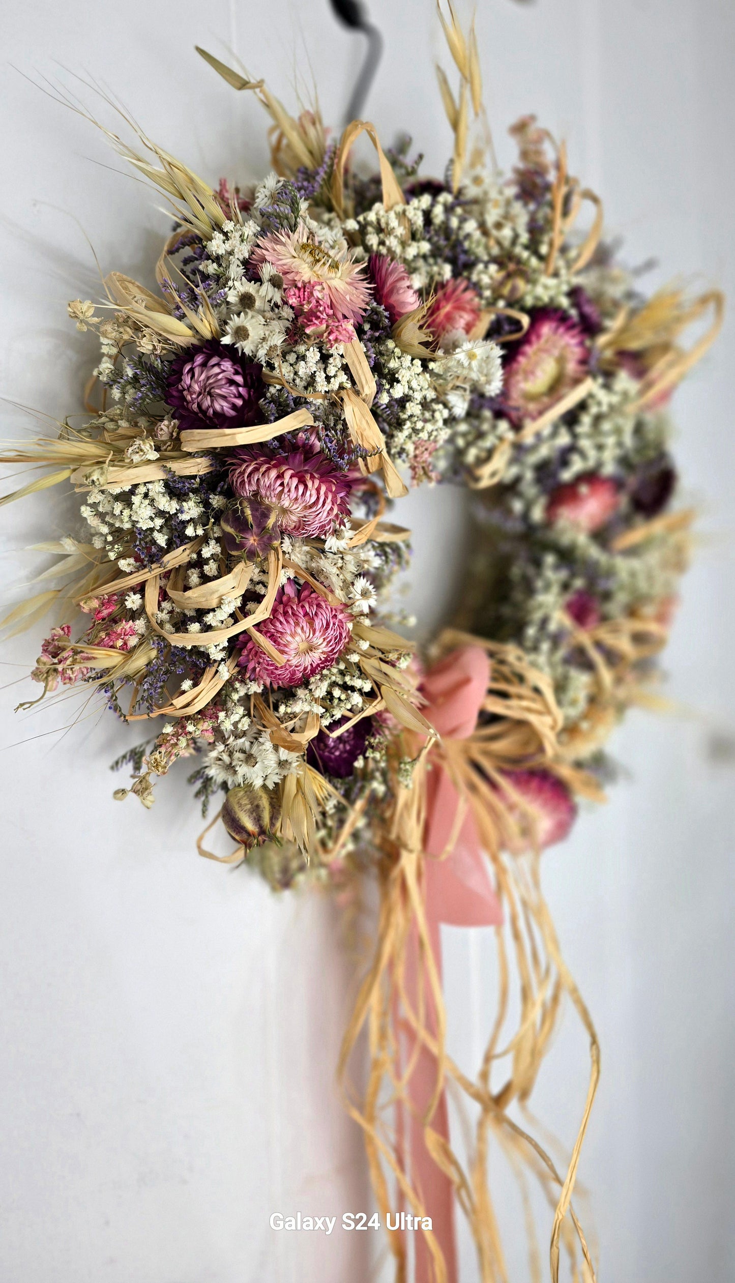 "Flower power" wreath