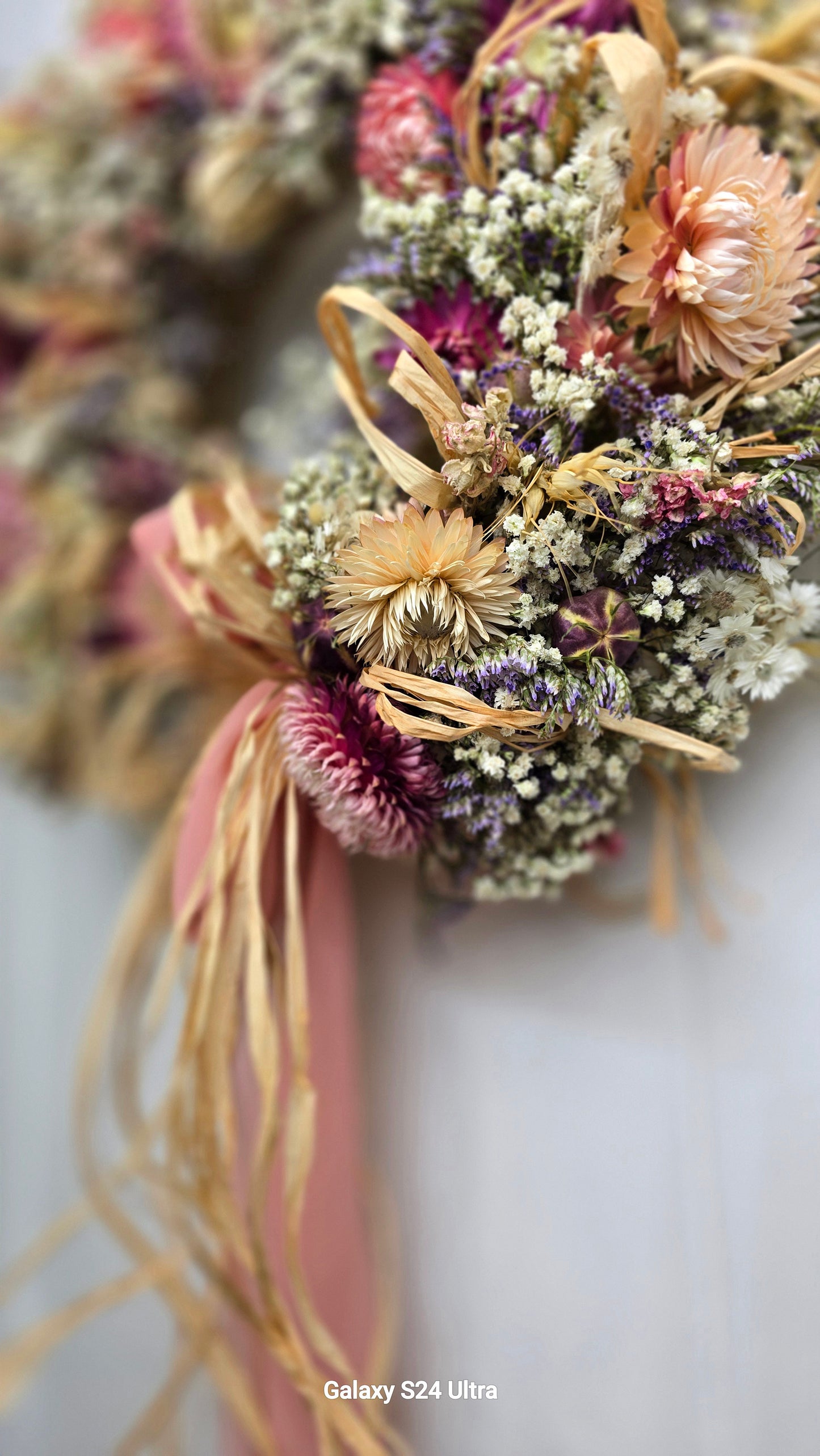 "Flower power" wreath