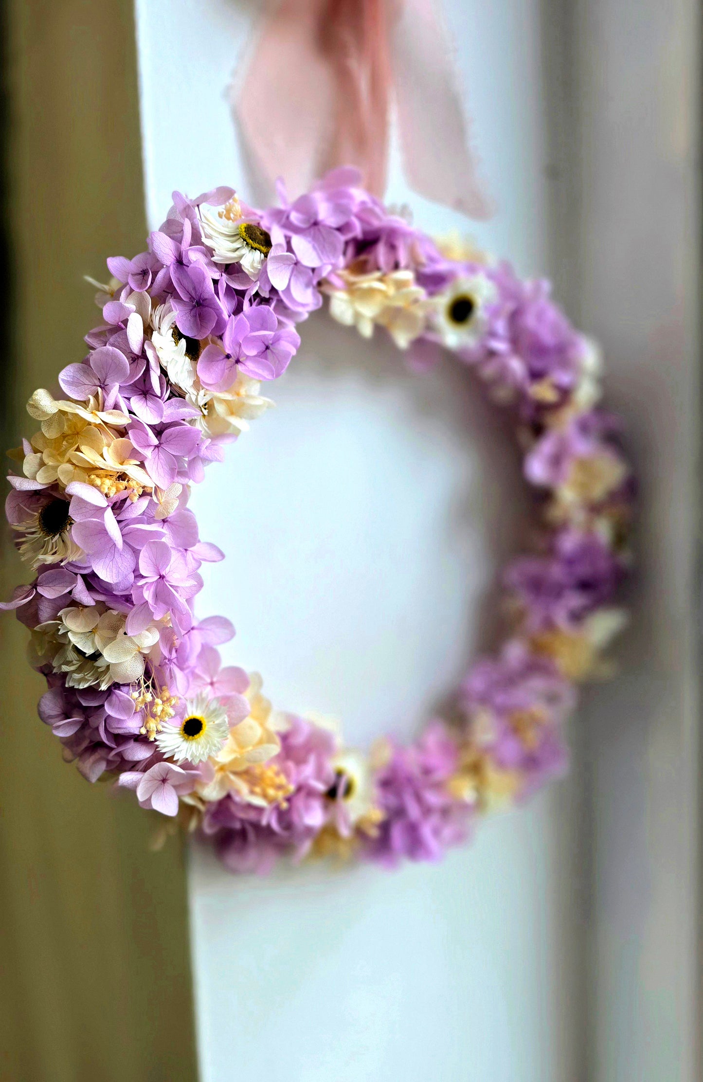 "Purple rain" floral ring