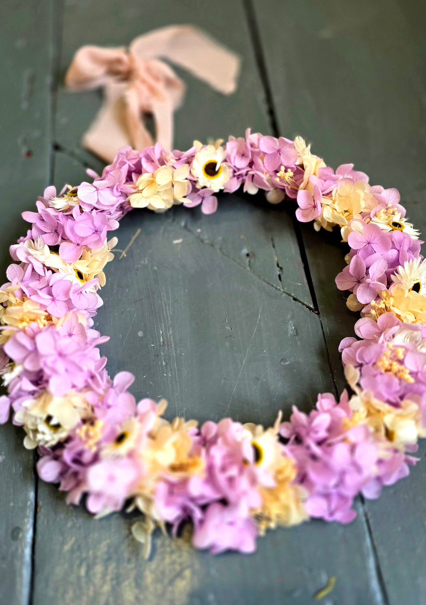 "Purple rain" floral ring