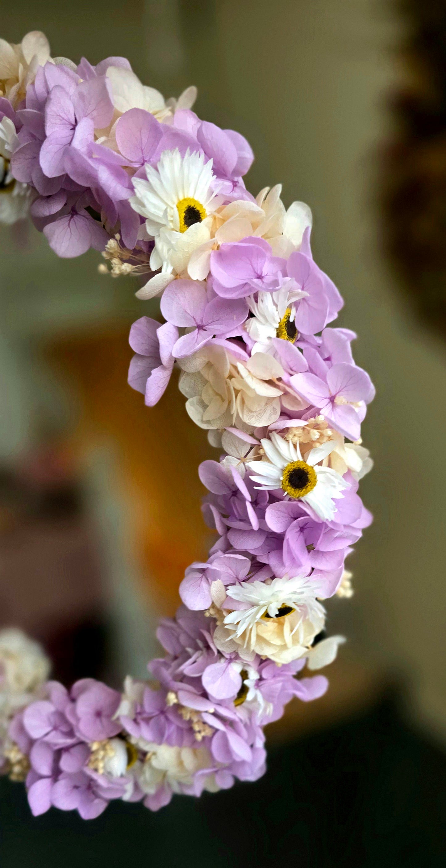 "Purple rain" floral ring