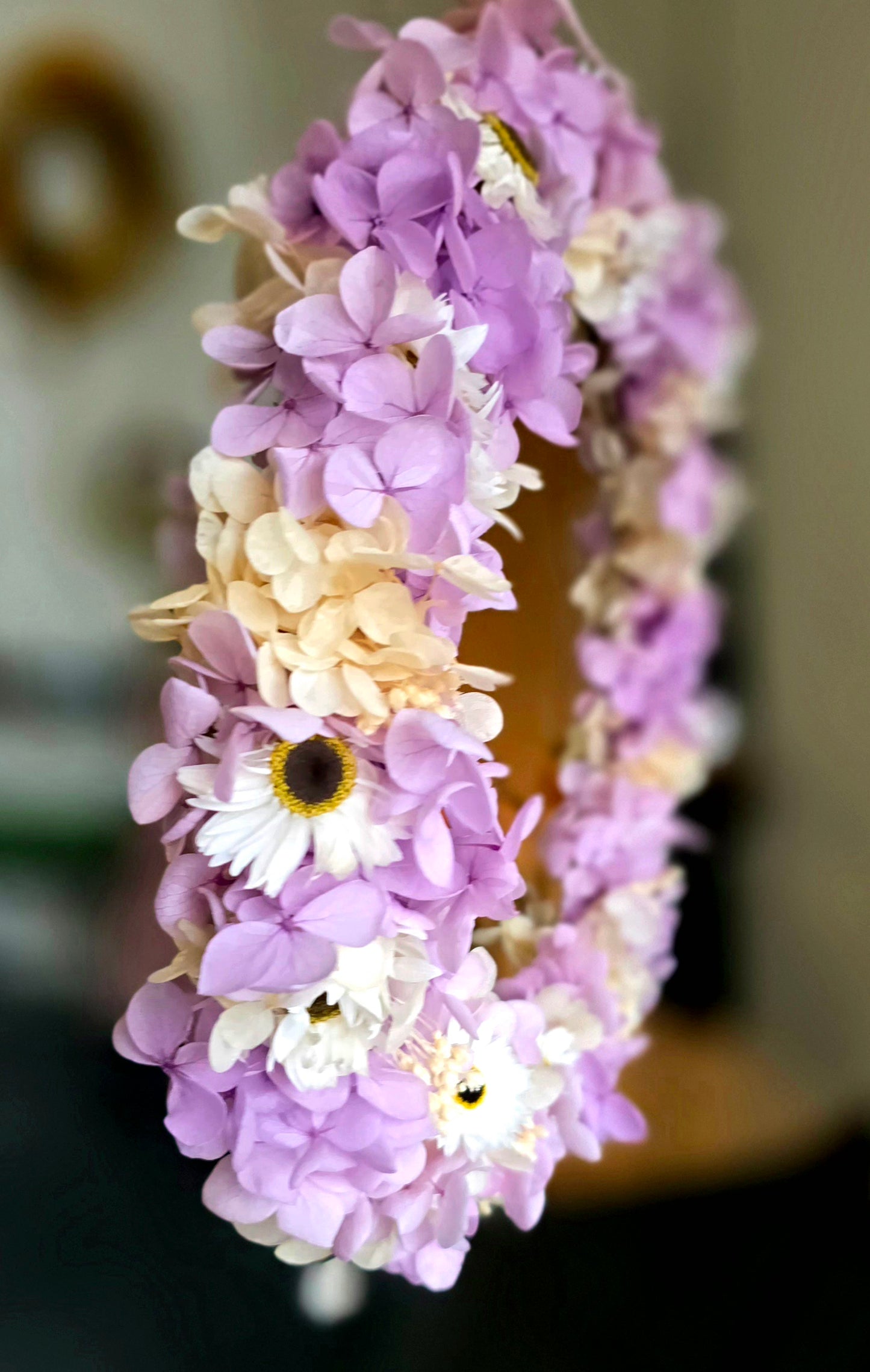 "Purple rain" floral ring