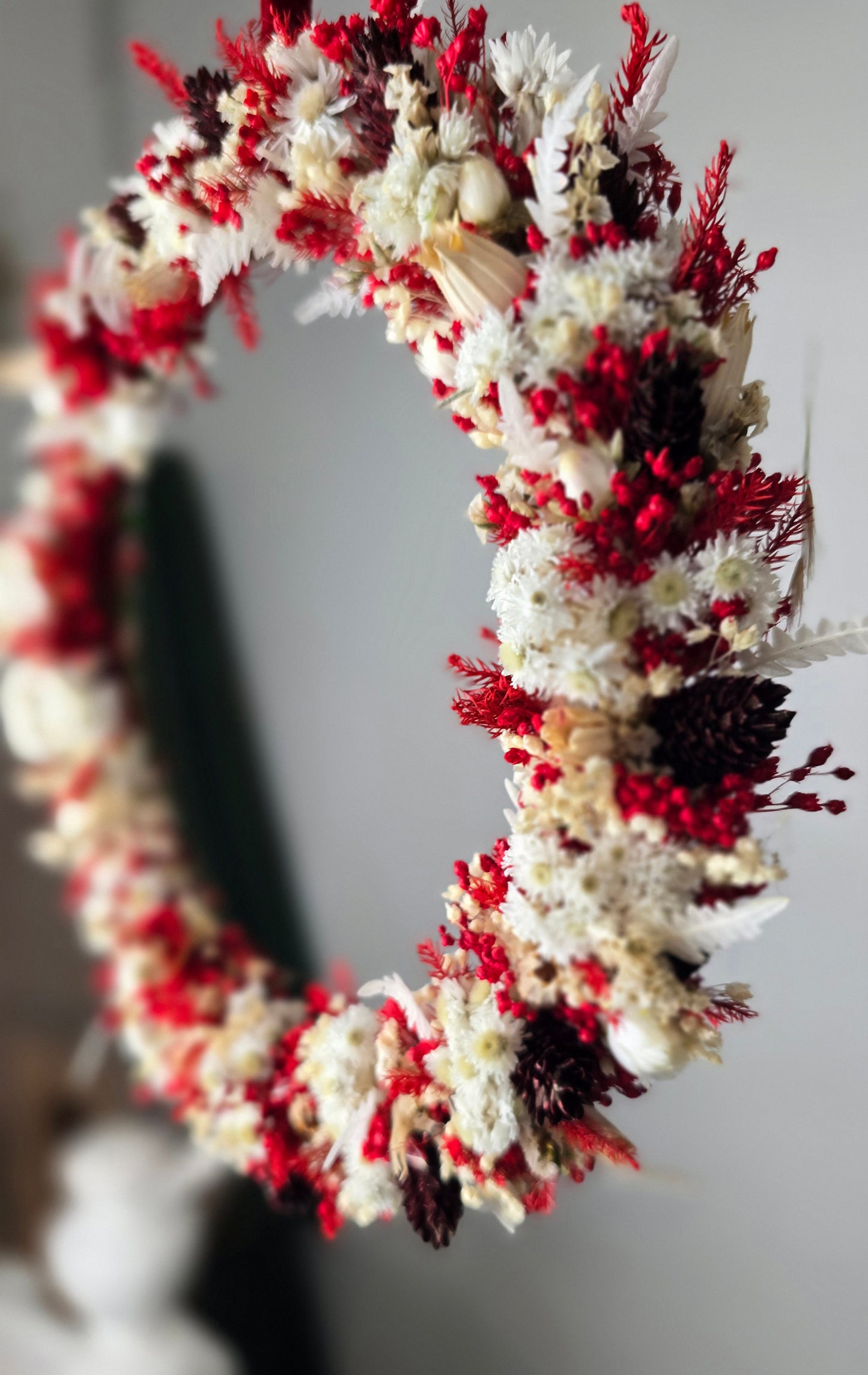 "Red"-dry flower hoop