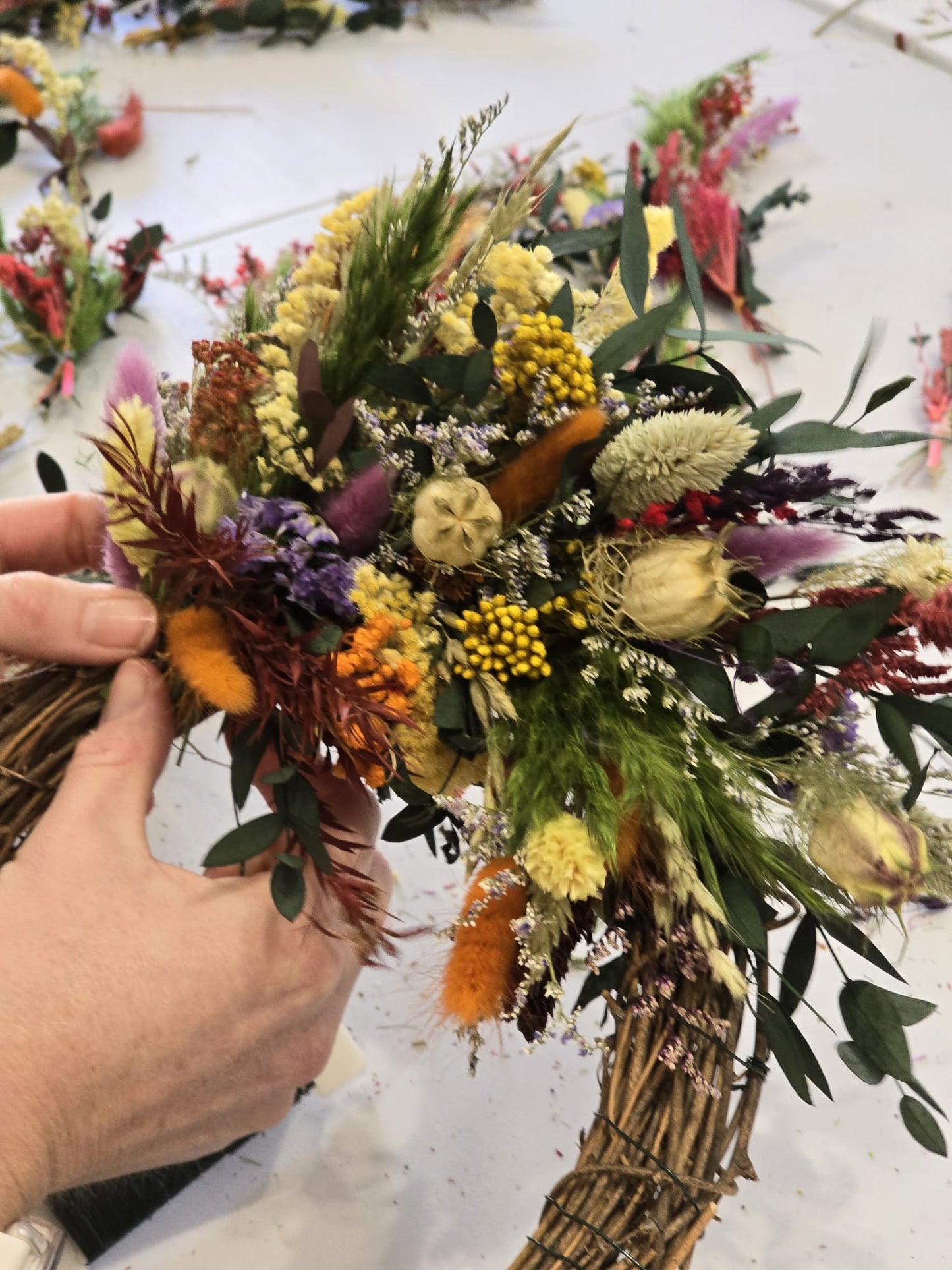 Dry flower Wreath workshop