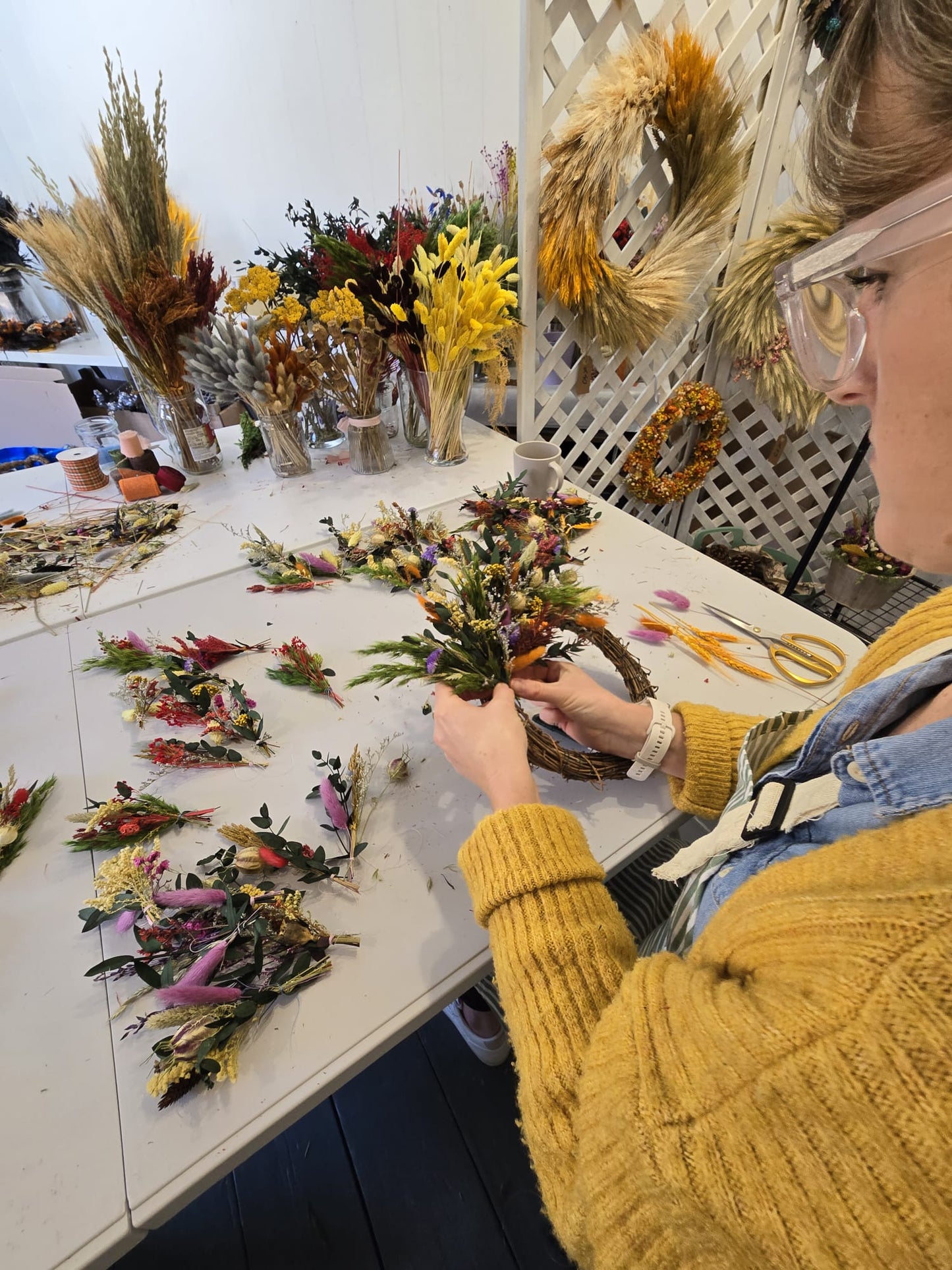 Dry flower Wreath workshop