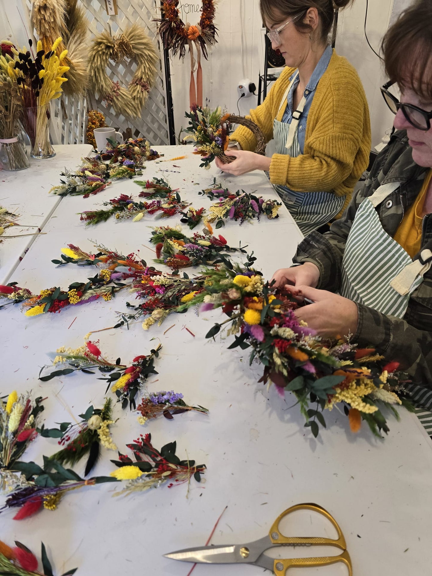 Dry flower Wreath workshop