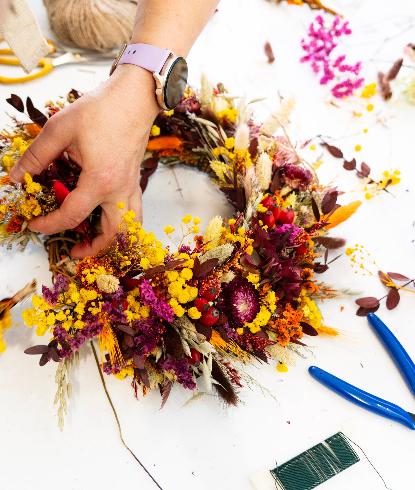 Dry flower Wreath workshop