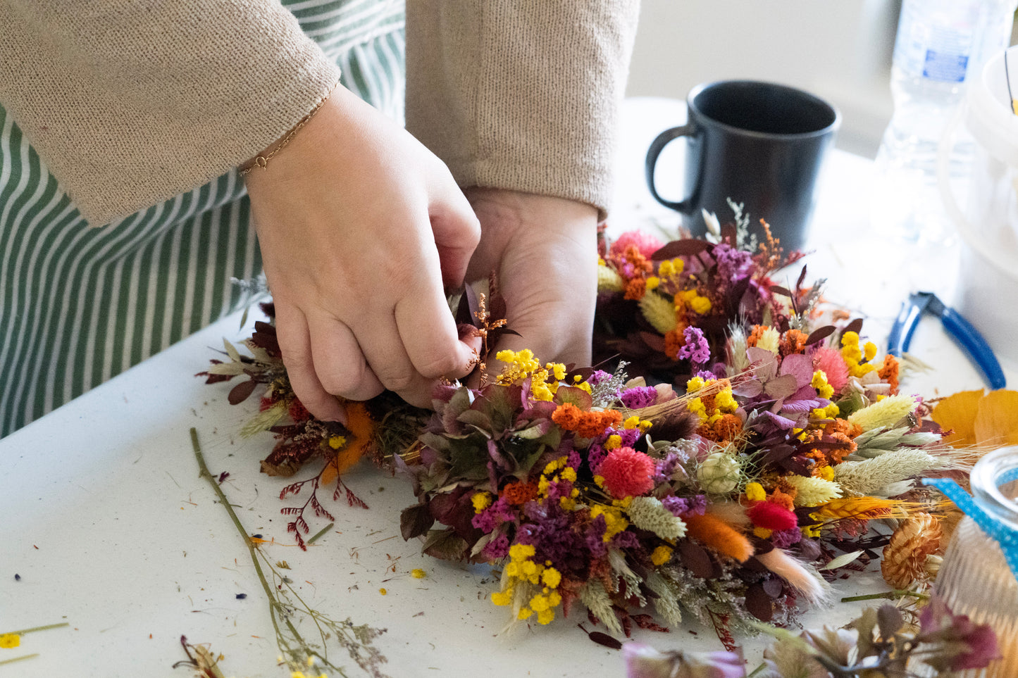 Dry flower Wreath workshop